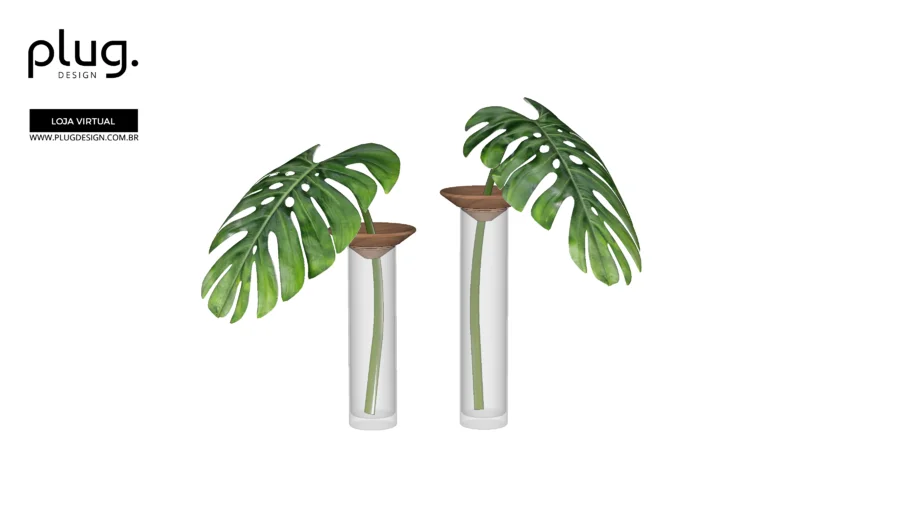VASO BAOBÁ PLUG DESIGN | DECORAÇÃO ADORNOS PLANTAS COSTELA DE ADÃO