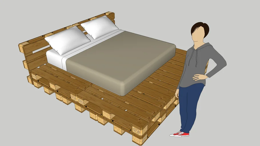 King Size Pallet Bed Design