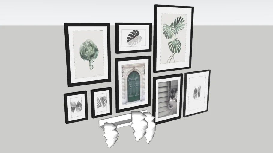 RIBBA/LOMVIKEN picture frames set