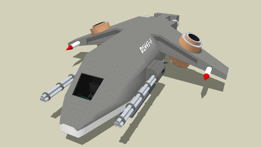 D7 Falcon Dropship ( Open Hatch )