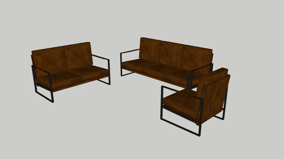 Nordic Minimalist Leather Sofa