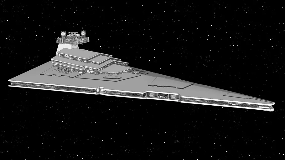 Imperial Star Destroyer (With Bridge)