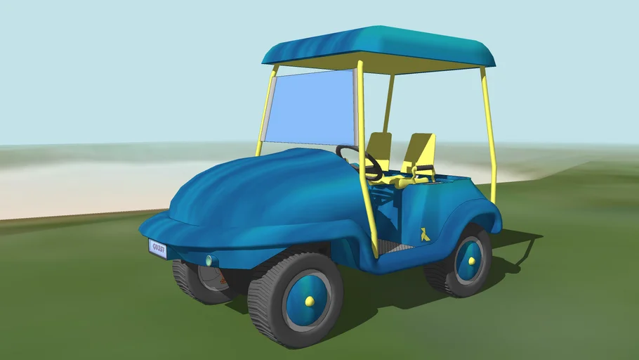 Blue cart | 3D Warehouse