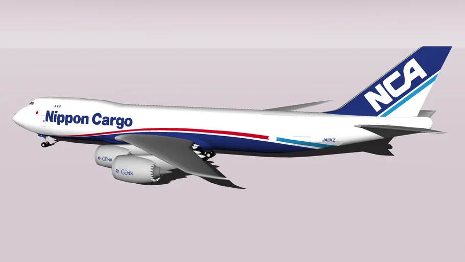 NCA日本貨物航空 Boeing 747 8KZFSCD JA11KZ New Livery 2015 - Model