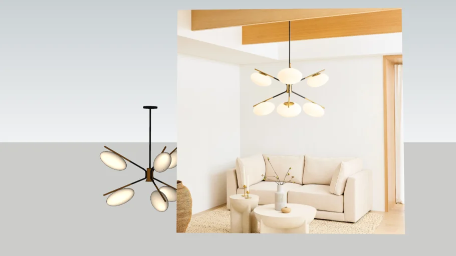 WEST ELM - Champignon 6-Light Chandelier