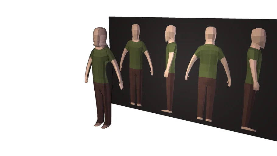 Low poly human