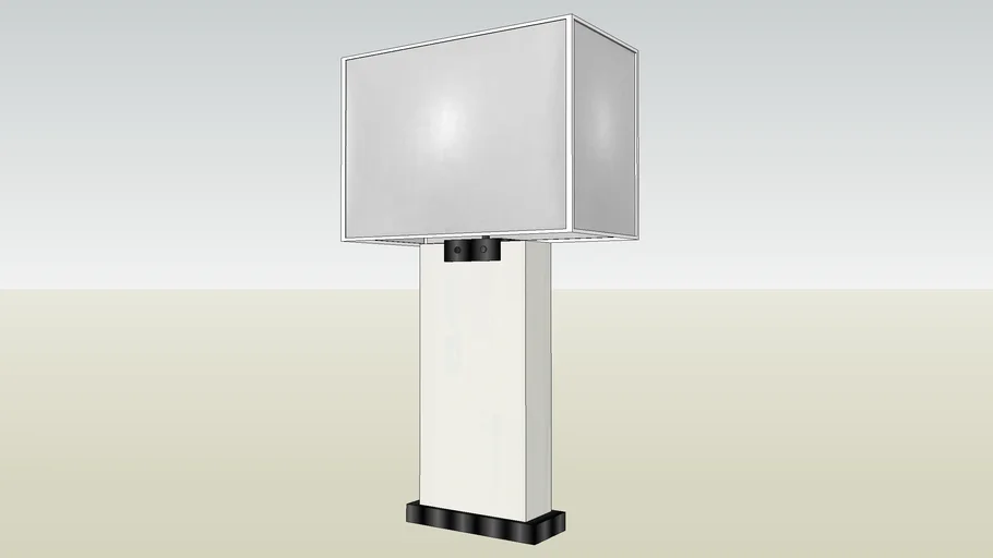 Restoration Hardware RECTANGULAR COLUMN ALABASTER TABLE LAMP