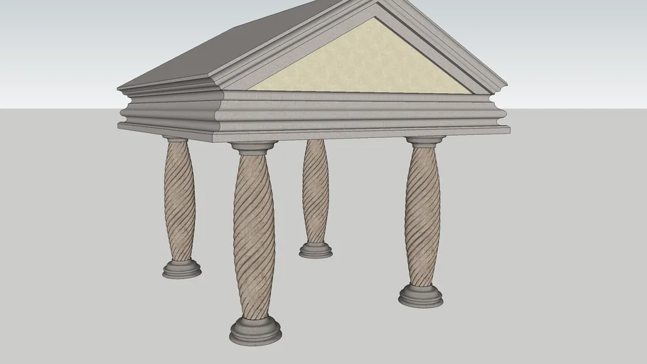 Roman columns entrance