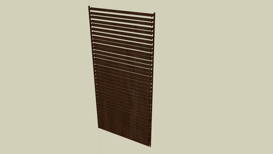 Wooden Jalousie Window