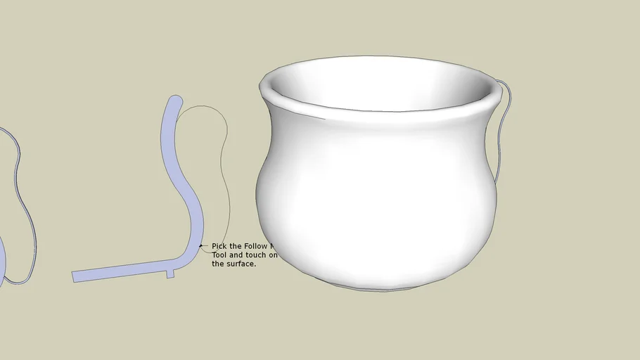 How to Draw a Face Using the Follow Me Tool
