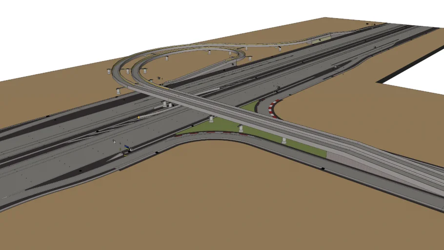 Trumpet Interchange (T- Highway Intersection)