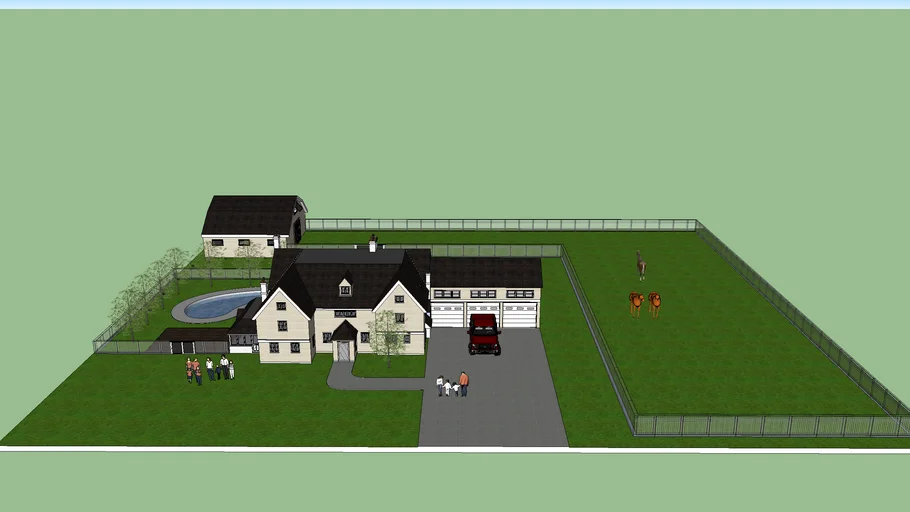 family ranch   house