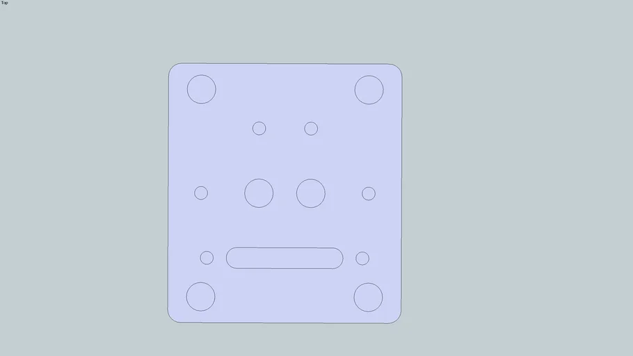 Spacer plate to be used on Shapeoko or X-Carve for mounting Kress spindle