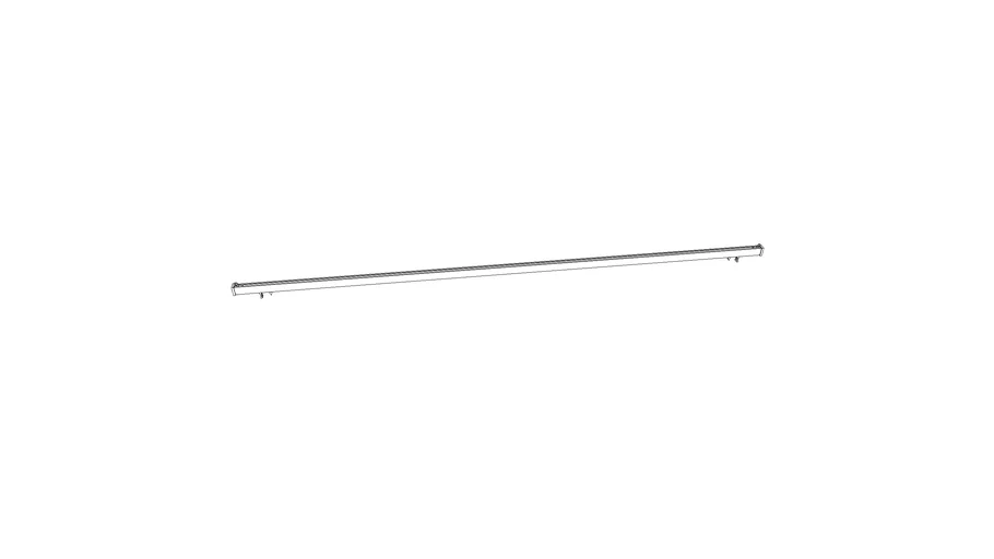 IKEA VIDGA Single track rail, white, 140 cm