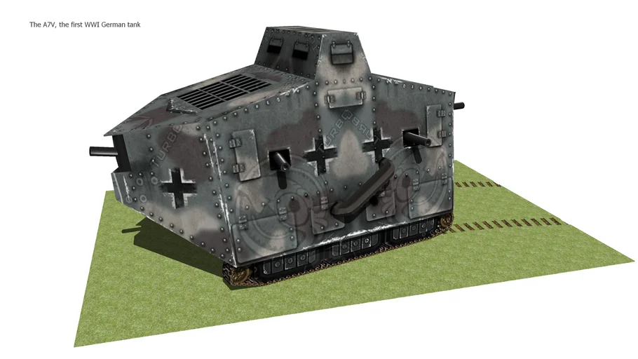 tank(first WWI German tank-The A7V)