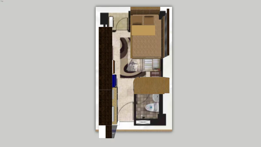 Interior Apartemen-Studio