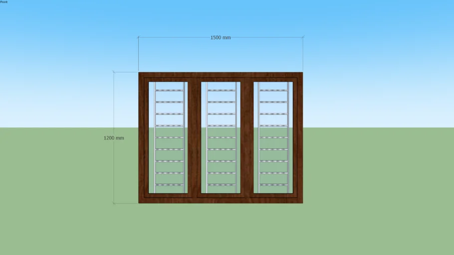 window with grill