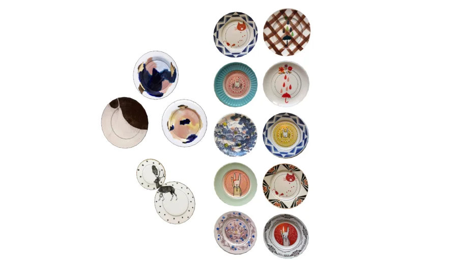 pratos decorativos