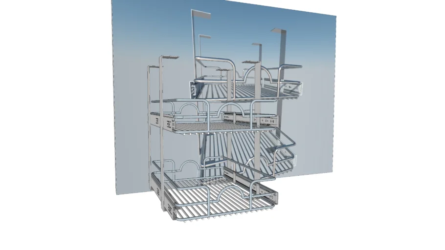 Pull-out cabinet organizer | 3D Warehouse