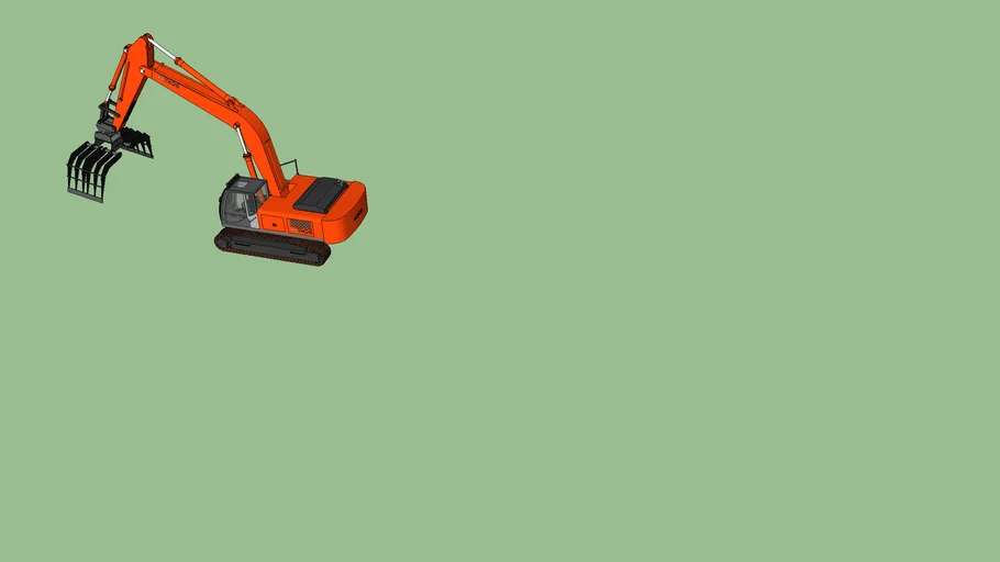 Hitachi Zaxis 330 With Cab Guard And Rotateable Sorting Grapple