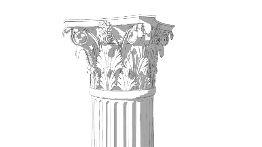 CORINTHIAN COLUMN FLUTED