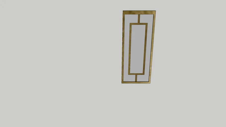 Glass door bronze metal