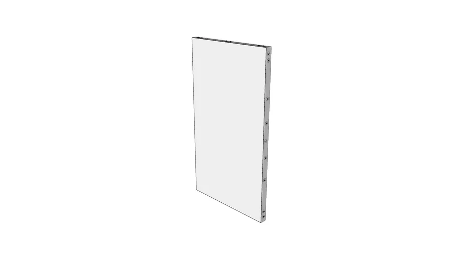 End frame FW60 850x1500mm | 3D Warehouse