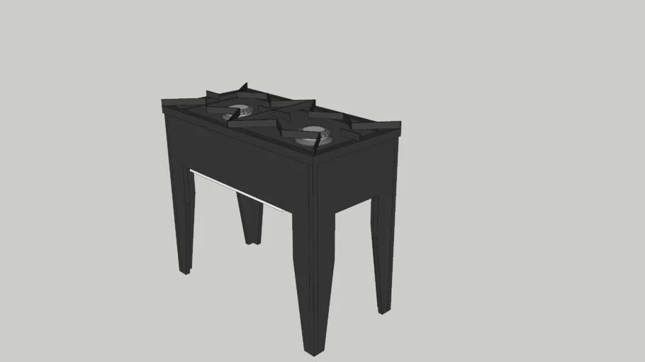 stove / metal / industrial stove