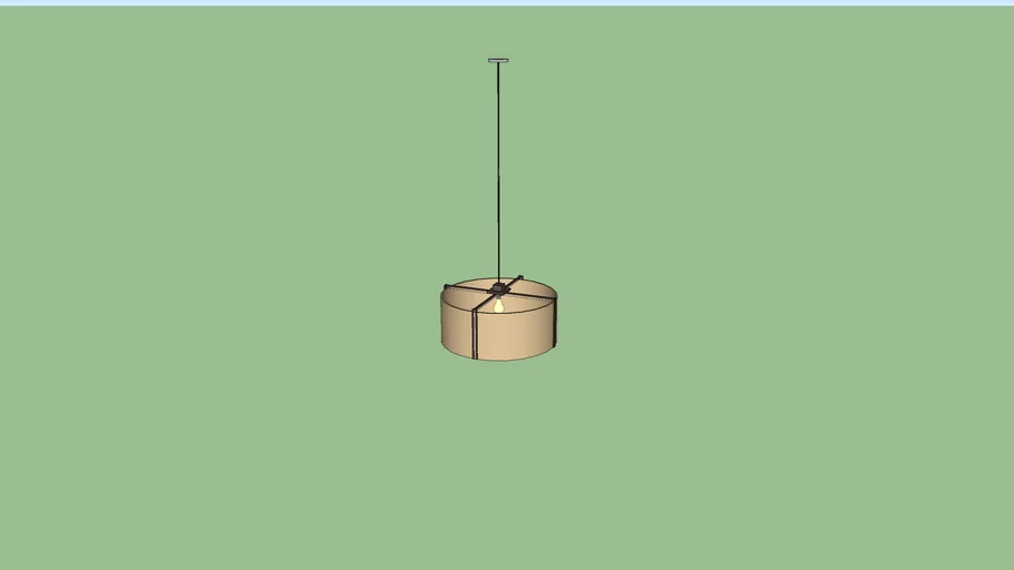 Underscore Drum Pendant in Cimarron Bronze