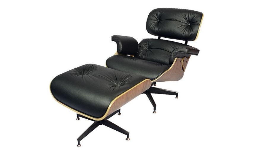 Poltrona e Puff Charles Eames