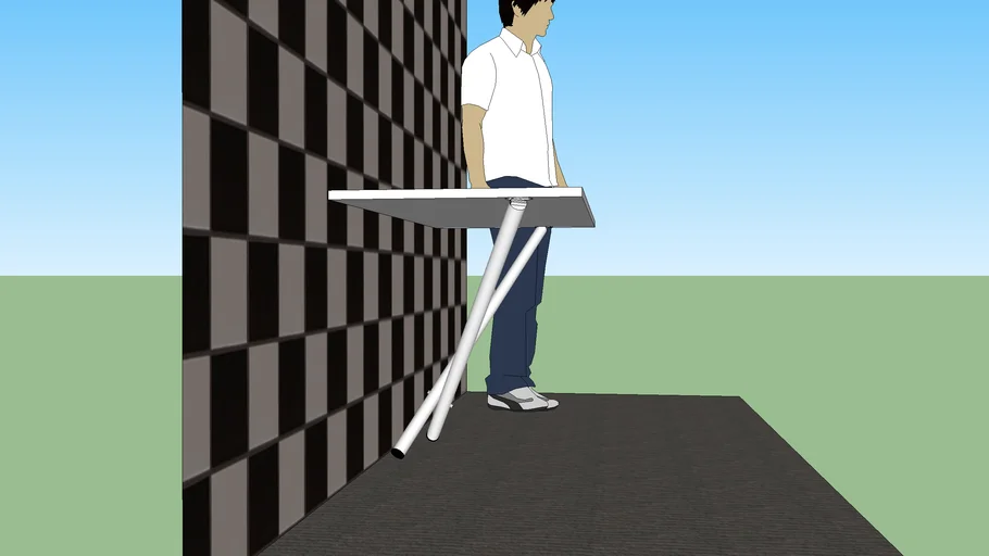 Ideia de mesa dobravel de parede