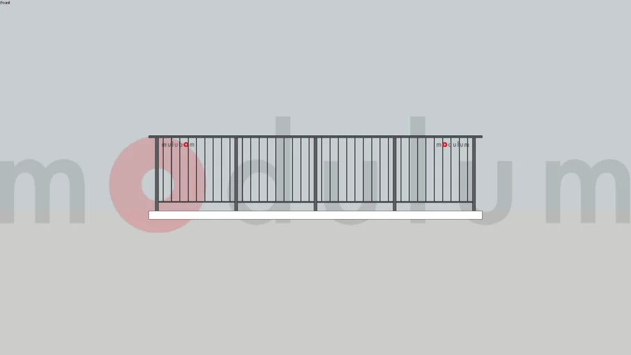 ราวกันตก ราวระเบียง อลูมิเนียม | modulum