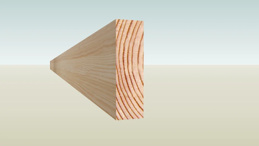 Viga Estructural Pino Seco Cepillado 2x6''×4m