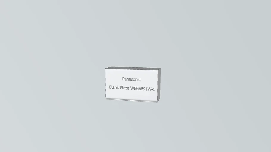 Panasonic Blank Plate