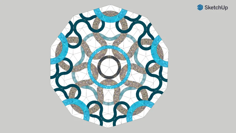 Interlocking loops Penrose style