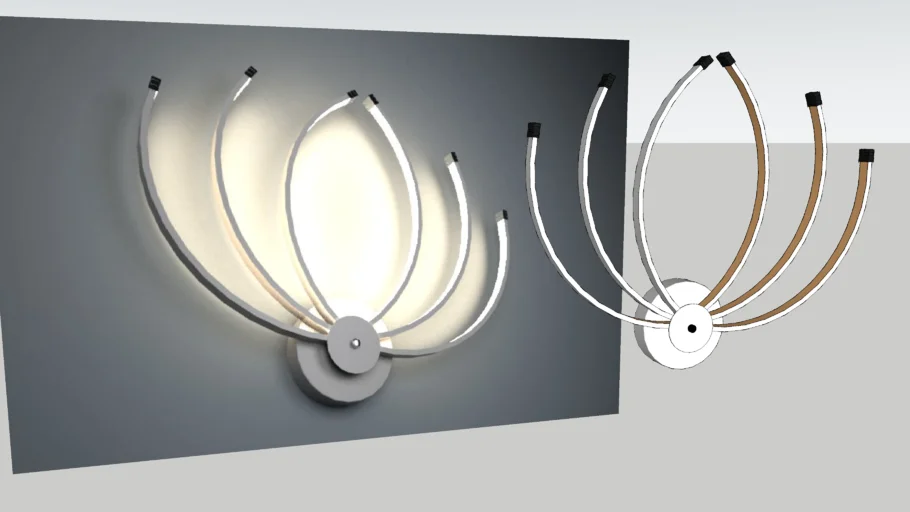 Wall Lamp Lotus style