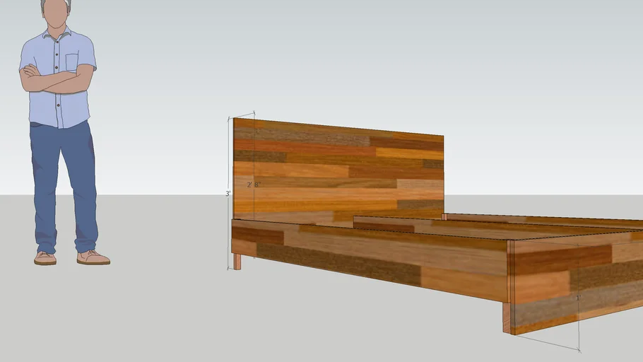 King Size Bed Frame for Spring Matress 78 x 72 inch