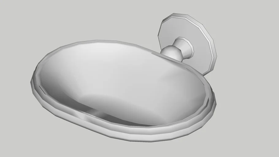 A curved soap dish for wall mounting Burlington