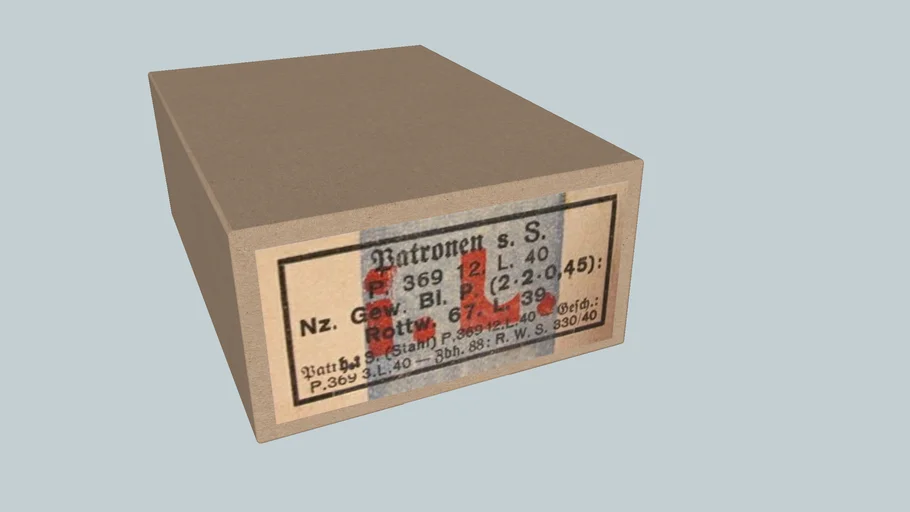 German WWII 7,92x57 ammo box,S.S. bullet,1940