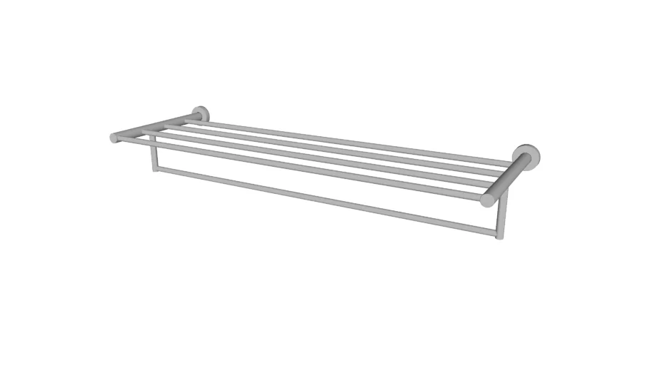 JEE-O slimline towel rack - brushed stainless steel