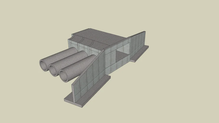 Concrete Drainage Transition Structure