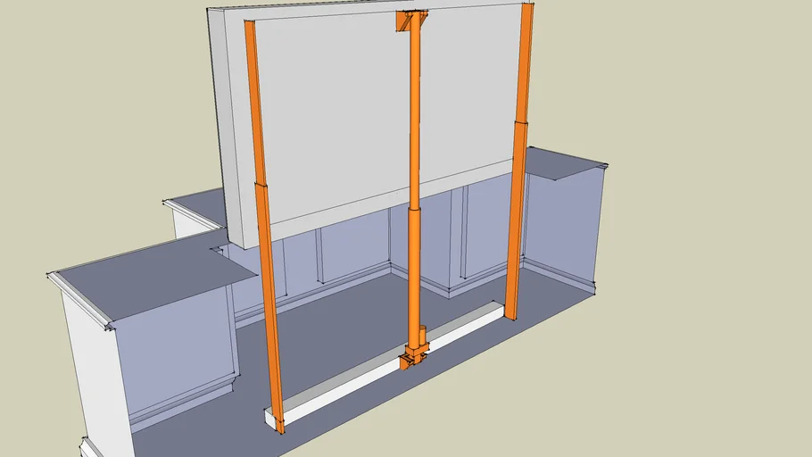 Plasma TV Lift mechanism using linear actuator