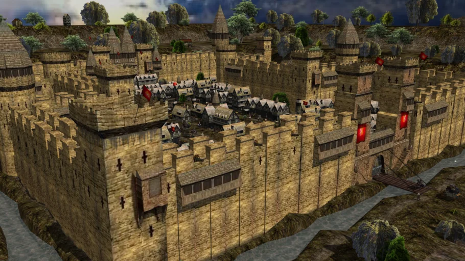 CASTLE WITH TOWN INSIDE