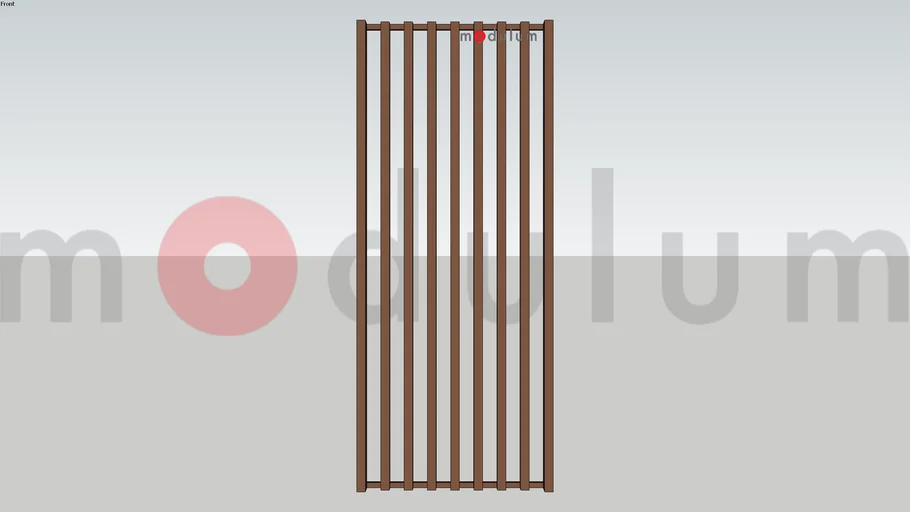 แผงระแนง อลูมิเนียม แนวตั้ง 4.5 x 4.5 เว้น 7.5 cm | modulum