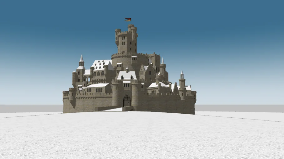 spiral castle in WInter