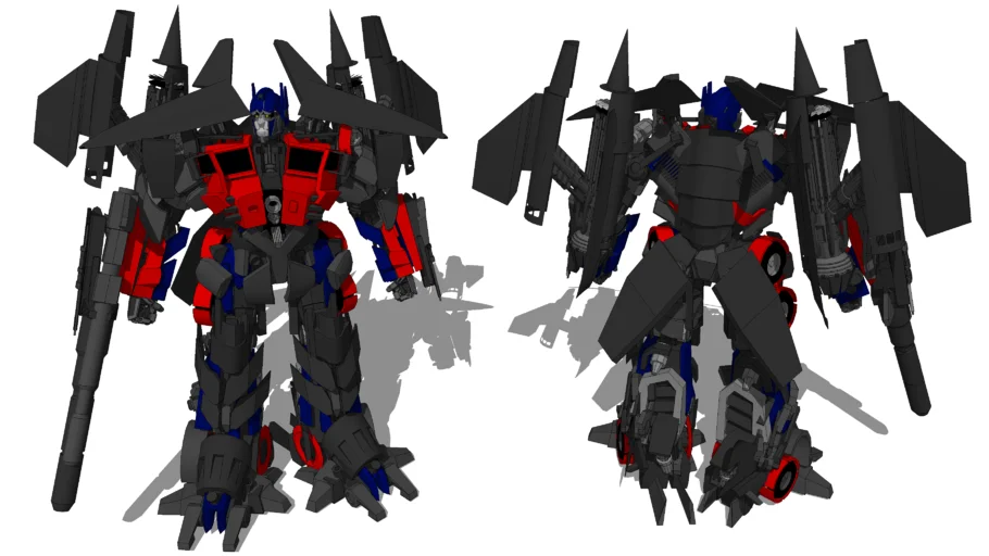 Transformers - Optimus Prime combined with Jetfire