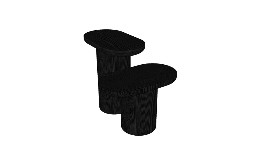 Mesas Laterias PORTO / PORTO Side Table - Ebonized Oak