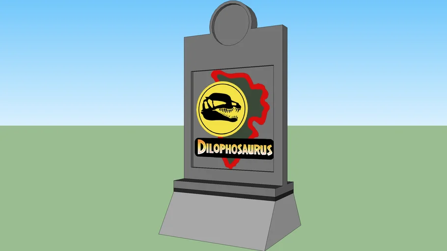Jurassic Park Paddock Dilophosaurus