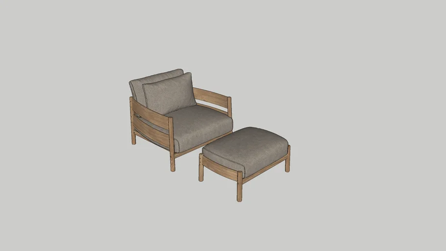 Gloster Haven Lounge Chair and Ottoman
