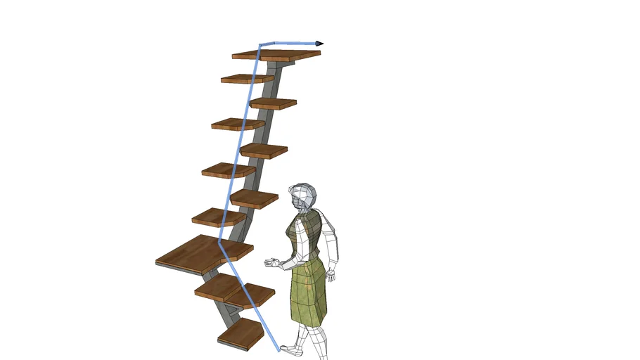 ESCALERA PIE DERECHO
